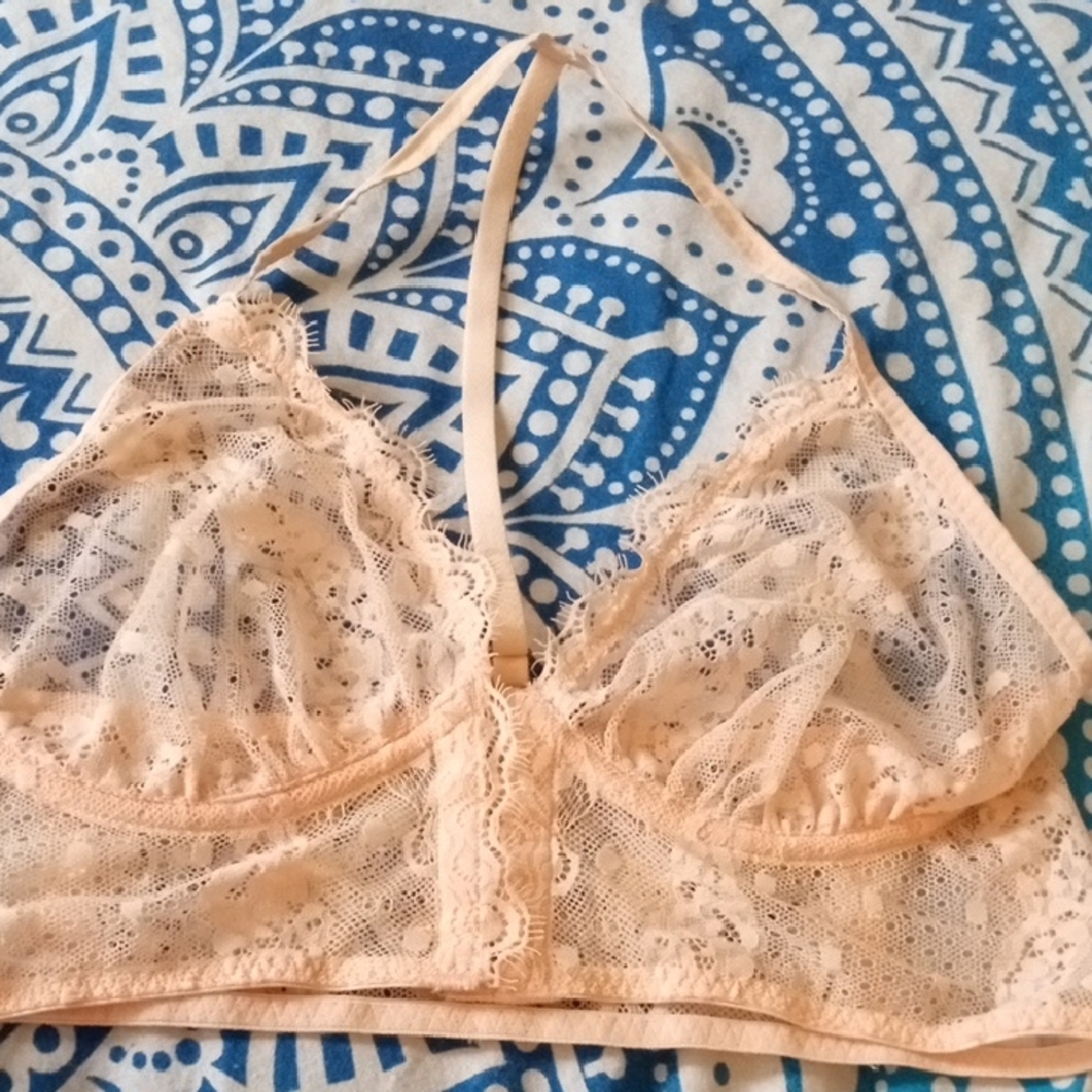 Lace Bralette in Soft Pink